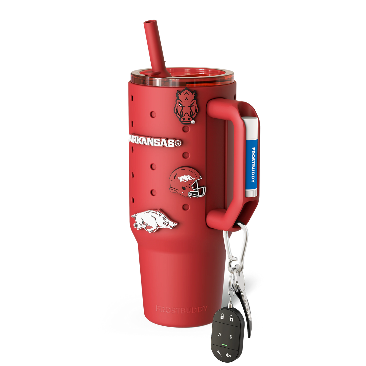 Thicc Buddy 40oz | Arkansas Razorbacks | Skin + Budz Bundle image 1